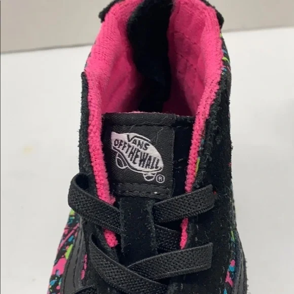 Vans 10 Toddler high-top sneakers black splashed - Picture 10 of 10